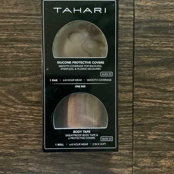 Tahari Silicone Protective Nipple Covers & Body Tape Nude 03 Smooth Coverage NEW - Picture 4 of 4